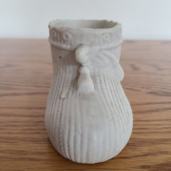 Vintage Bisque Porcelain Ceramic Baby Bootie Mini Planter Trinket Container - Picture 6 of 15